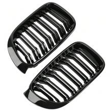Single-Line Front Face Air Intake Grille Water Tank Mesh Modified Parts Compatible For Bmw X3 X4 F25 F26 2014-2017 - Black - View 5