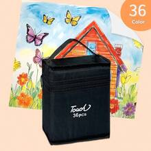 168 Colors Artist Marker Pen Set, Double-Tip Chisel & Fine Point Drawing Markers, Art Supplies Kit For Adult Coloring Books, Painting, Sketching And Mixed Media, 12/24/30/36/48/60/80/120/168/204 Colors - Multicolor - View 23