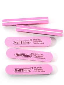 5/10pcs 100/180 Grit Nail Files, Manicure Supplies, Nail Care Tools, Back To School Nail Care Tools - Multicolor - View 4