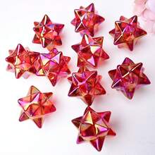 1pc Rainbow Aura Crystal Star - Quartz Merkaba Star, Rainbow Energy Crystal Star, Quartz Crystal Star, Crystal Star, Mineral Specimen, Ideal For Home Decor, Crystal Gift, Home Decoration, Red Crystal Star, White Crystal Star, Yellow Crystal Star - 1pc - View 4