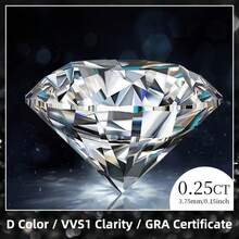 10-5.0 Carat D Color VVS1 Moissanite Round Brilliant Cut Loose Diamond - White - View 34