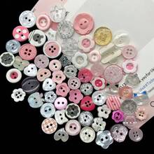 20/30pcs Colorful High Gloss Resin Buttons, DIY Craft Decorative Beads Accessories, Cute Buttons