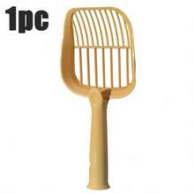 1PC Anti-Slip Handle Cat Litter Scraper - Durable Splash-Proof Efficient Sifting Sturdy For Home Litter Box Cleaning Dorm Pet Care Cat Houses Apartment Cat Care | Hassle-Free Mess-Free Cat Litter Scoop - Màu vàng - Xem 11