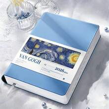 دفتر مخطط يومي 2026 - غلاف من جلد PU، مخطط يومي، دفتر تقويم، دفتر A5 محمول مع حلقة قلم وجيب داخلي، مناسب للطلاب والمكتب وعودة إلى المدرسة وهدية عيد الحب، تصميم غلاف فني، ضروري للتعلم - متعدد الألوان - مشاهدة 12