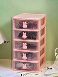 1 件多抽屉收纳盒、珠宝盒、配件盒、珠宝展示盒、桌面抽屉式收纳盒、可堆叠、防尘、防氧化、多功能珠宝盒、可拆卸、大容量、化妆品收纳盒、办公桌收纳盒、抽屉式化妆品收纳盒返校