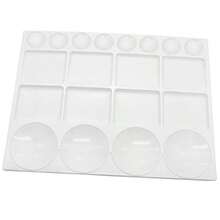 20 Well Watercolor Paint Tray Palette Pallet Acrylic Painting Mixing Plastic Artist Large Square Palette 13 X 10 Inches White 1PCSEasy To Use And Highly Cost-Effective - 白色 - 查看 2