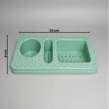 7.5 Liter Cleaning Bucket Set + Dish Soap Dispenser Sink Organizer For Home Use - 1 Bucket + 1 Mint Green Detergent Dispenser - View 4