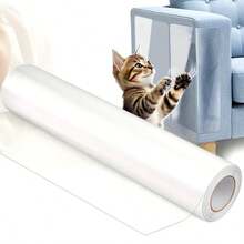 1 卷猫抓保护膜,防刮保护膜,自粘防刮保护膜,透明,用于家具、沙发、墙壁、门的防刮膜,家具保护,沙发保护 - 無色 - 查看 17