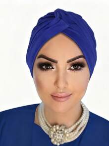 新款复古英伦风简约头巾帽，适合孕妇、化疗、日常佩戴、节日等场合，也可作睡眠帽。 - 彩色 - 查看 17