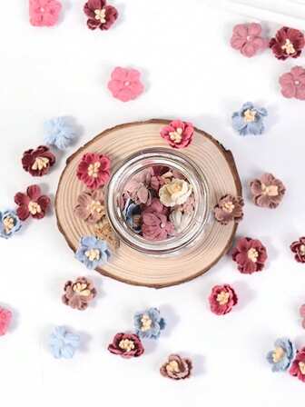 10/20Pcs Artificial Mini Flower Heads, 0.79inch Mixed Color Daisy Flower, For Decorative Wreaths, DIY Headwear, Clothing Decoration, Headdress Brooch Accessories, Photo Frame Decoration, Home Decoration, New Year's Decor