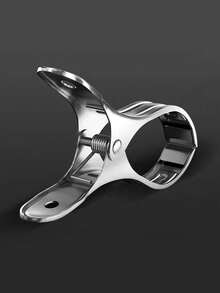 6 Pieces Of Stainless Steel Clothes Pegs For Drying Clothes, Thickened Windproof Clips For Drying Quilts, Suitable For Home, Kitchen, Washing Machine, Ironing, Clothesline. - Silver - View 4