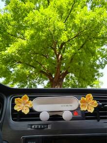 New Mobile Phone Stand, Sakura Car Mobile Phone Stand, Car Modification Car Navigation Universal Mobile Phone Stand, Center Console Navigation, Air Outlet Stand, Stable And Convenient - Multicolor - View 9