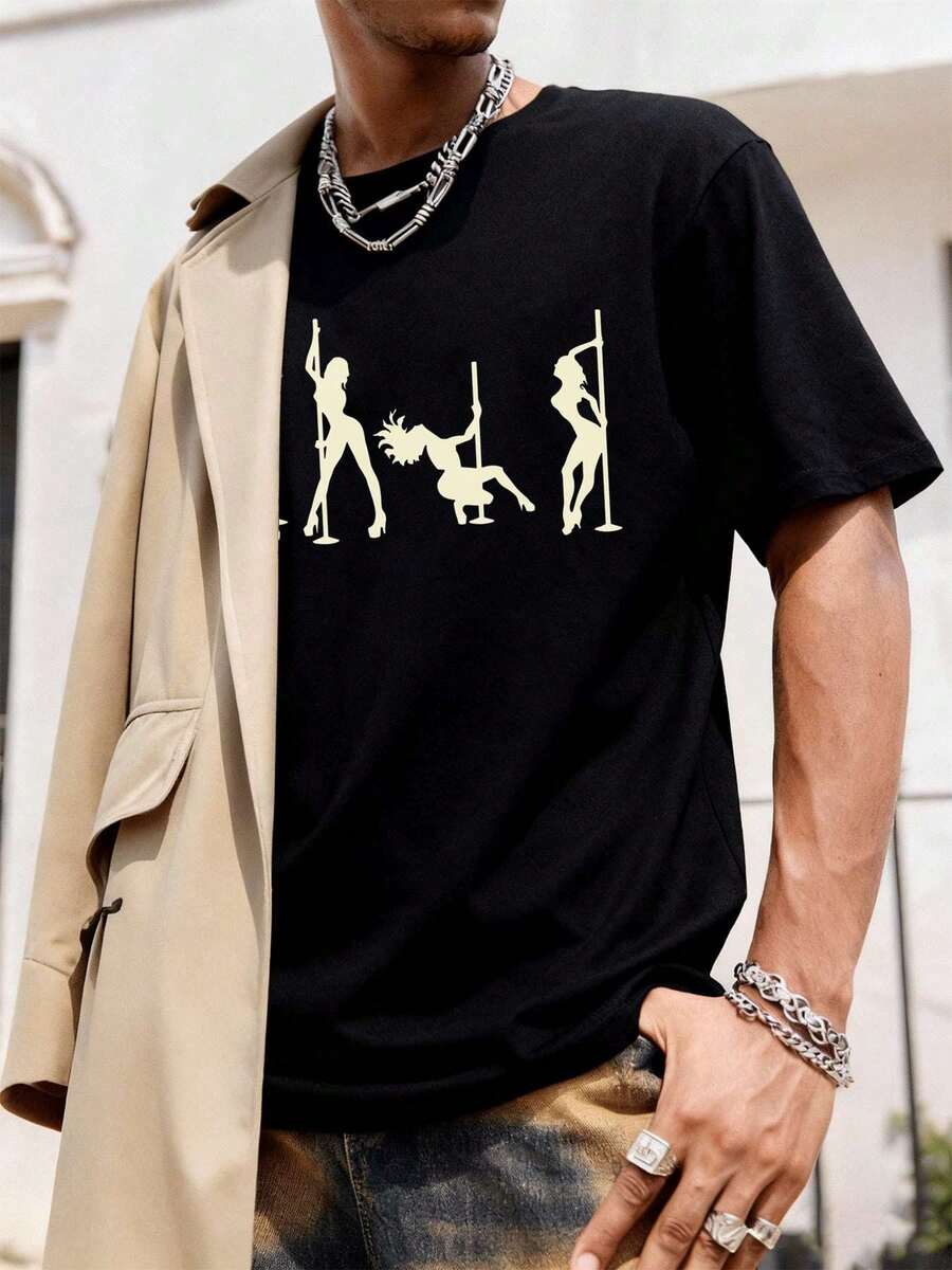 Herren T-Shirts - Schwarz - Übersicht 1