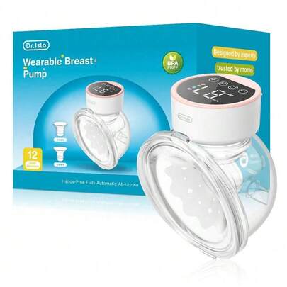 MAMIJOY 1 szt. 180 ml przenośny laktator elektryczny, 4 tryby, 12 ustawień w każdym, cicha konstrukcja zapobiegająca przeciekaniu