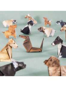 50pcs DIY Paper Cat Set, Fun 3D Paper Dog, Cat And Dinosaur Models, Decorative Paper Craft Set - Origami Fun, Interesting 3D Paper Cat & Dog Models, Creative Handmade Activity, Fold Your Own Paper Cat Shape - Suitable For Beginners, Easy To Assemble 3D Cat Craft - Perfect Gift For Birthday And Christmas, Enjoy Handicraft Fun - Desktop Decor And Gift For Cat Lovers, Creative Pastime, Handmade Decorations, Decorative Paper Art - Multicolor - View 6