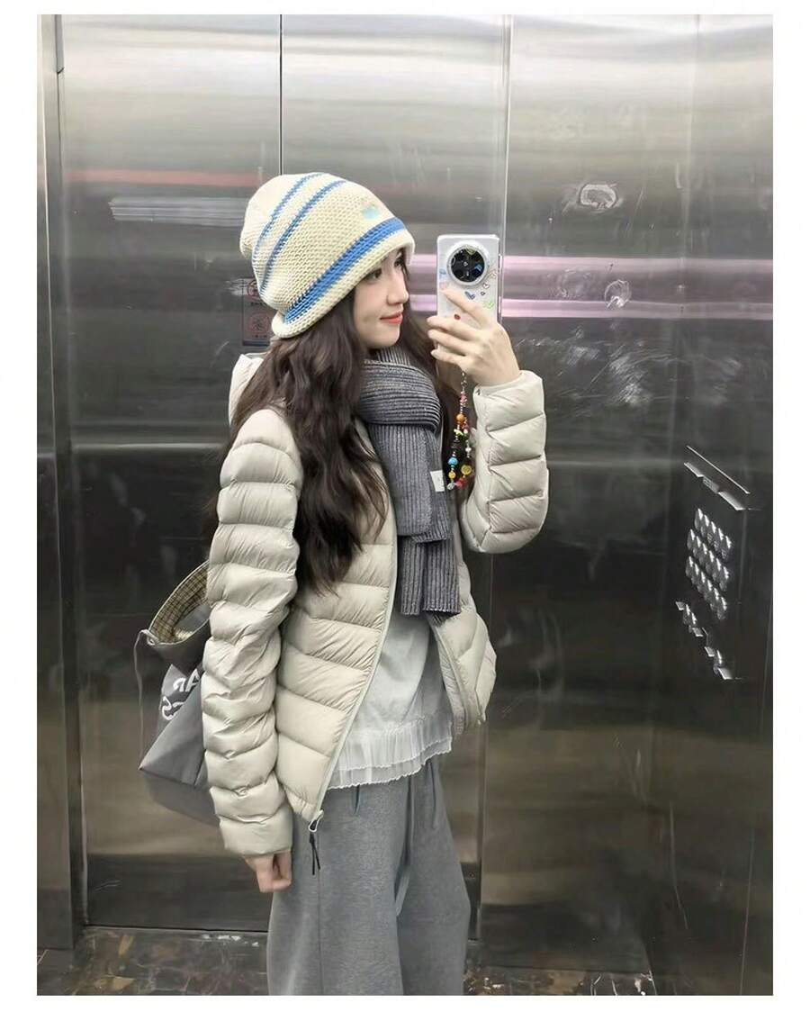 Women Shell Jackets - Grey - View 1