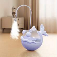 1pc Interactive 360° Rotating Cat Toy With Treat Dispenser & Self-Entertainment Mode - Automatic Motion Wand With Feathers & Bells For Living Room Bedroom Indoor/ Play, Durable Plastic Construction, All Breed Sizes, Cord-Free Operation (No /Electrical Components) - Endless Fun For Hunting Cat Interactive Toys And Feeders - Multicolor - View 11