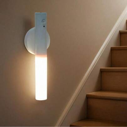 1/2pcs Multi-Function LED Night Light, Magnetic Wall Lamp, USB Charging, Wireless Stair Light, Indoor Wall Light, Suitable For Bedroom, Bathroom, Closet, Hallway, Staircase