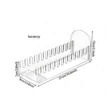 亚克力展示架，便携易组装设计，适用于零售柜台、家庭、办公桌收纳，可摆放贺卡、贴纸、明信片、海报等。