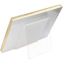 1/10 st akryl bokhylla transparent displayställ, bordsskiva snedställd förvaringsorganisatör