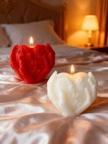 1pc Heart-Shaped Scented Candle, Creative Home Decor, Long-Lasting Burn, Gift For Her, Home Decoration, Romantic Wedding Decor Candle & Commemorative Gift, Suitable For Couples, Lovers, Brides, Anniversary, Engagement, Birthday, Christmas, Valentine's Day, Room Decoration - Multi Scents - View 5