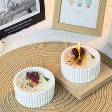 1 pièce Bougie en pot avec fleurs séchées parfumées et réutilisables - Bougie décorative, convient pour la décoration de la maison, les célébrations de mariage, les fêtes et les cadeaux - Cadeau parfait pour elle, la Saint-Valentin, l'anniversaire, la remise des diplômes