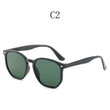 Hexagonal Sunglasses For Men And Women, Square Style With UV400 Protection, Retro Blogger Style. - 綠色 - 查看 1