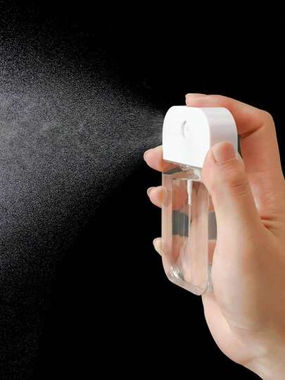 1pc Portable Card-Style Ultra-Fine Mist Spray Bottle, 30ml Transparent Pump Spray Bottle, Travel Hydrating, Alcohol Disinfecting Sprayer, Cosmetic Hydrating Mini Spray Bottle
