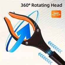 32 Inch Foldable Grabber Reacher Tool With 360° Rotating Claw And Magnetic Tip, Lightweight Trash Picker Grabber, Sturdy And Portable Aluminum Alloy Litter Picker, Suitable For Elderly And Disabled, 365 Days And 22 Holidays Usage, For Home Cleaning And Outdoor Garbage Collection - Multicolor - View 7