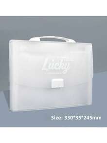 1pc Accordion File Folder, Large Capacity Multi-Layer Handheld Test Paper Bag, Simple Student Accordion File, 13 Layers, Can Hold Up To 40 Sheets - Multicolor - View 1