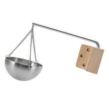 Stainless Steel Sauna Bowl With Wooden Stand - Aromatherapy Cup For Sauna (12 Cm) - Stainless Steel Aromatherapy Bowl - View 7