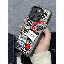 Funda de teléfono minimalista y transparente con protección antideslizante y cristales de Rhinestone con diseños de dados, tigre, pimienta picante, corazón y collage de cerveza, compatible con iPhone 17, 16 Pro Max, 16, 15 Pro, 14 Plus, 13, 12 Pro, 11 Pro Max, X, XS Max - Negro - Ver 2