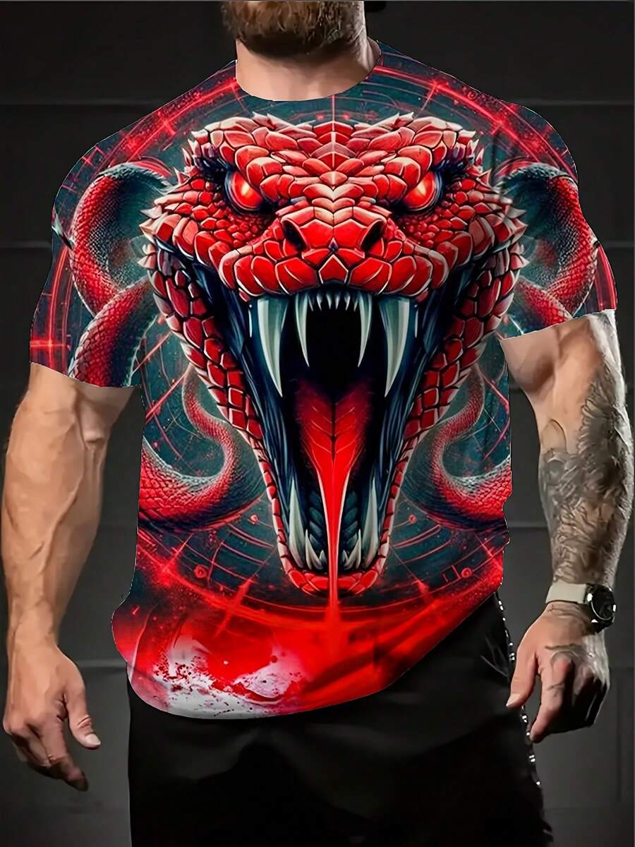 [ 3D Print Tee]  3D Print T-Shirt |   Unisex Cool Aesthetic Graphic Tee, All Over Print Design, Festival Outfit, Streetwear Vibes, Dope Gift Idea For Men & Women - Màu sắc hỗn hợp - Xem 1