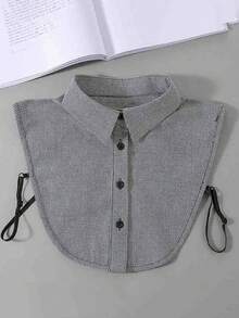 1pc Women's Red Gingham Faux Collar - Semi-Shirt Style Collar Accessory For Dresses & Tops, Elegant Grid Pattern, Hand Wash/Dry Clean, Versatile Fashion Upgrade, Outfit Enhancer, Sophisticated Design - Multicolor - View 15