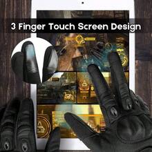 Guantes de Moto Pantalla Tctil, Guantes Tcticos Militares Dedo Completo Anti - Deslizante Invierno Verano para Hombre Mujer - Ciclismo, Motocicleta, Escalada, Senderismo - inicial - Ver 1