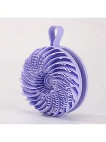 1个柔软硅胶去角质沐浴刷，符合人体工学的手柄 - 淋浴按摩工具，无需电池，便携，适合居家和旅行，温和清洁，去除死皮，浅米色，沐浴配件 - 彩色 - 查看 7