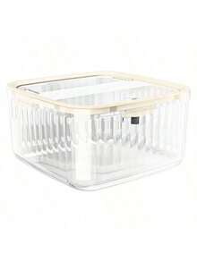 1个多功能防尘桌面化妆品、发饰收纳盒、化妆品整理盒、桌面垃圾桶，设计便捷，可作珠宝盒、戒指盒、首饰收纳盒使用。 - 彩色 - 查看 11