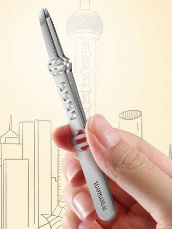 סט פינצטות כסוף 4 יחידות בדיוק גבוה, פינצטות גבות מקצועיות מפלדת אל-חלד, הסרת שיער קלה בדיוק גבוה, מתנה קטנה ומתחשבת לגברים ולנשים, מתאים לעיצוב גבות, הסרת שיער, שיער חודרני