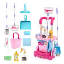 Toddler Cleaning Set,Kids Cleaning Toy Set,New 12-Piece Detachable Kids Cleaning Set For Toddlers - Pretend Play Educational Cleaning Carts - Multicolor - View 9
