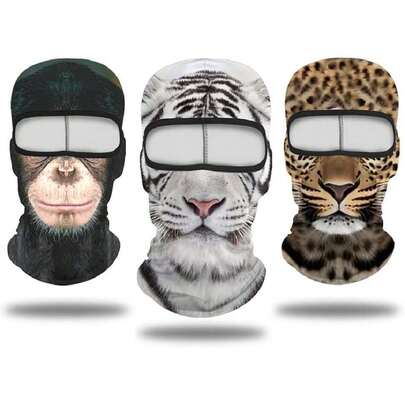 Balaclava Mask 3D Print Full Face Mask Cooling Neck Gaiter Sun Protection Face Cover Mask Windproof Ski Mask,34459908