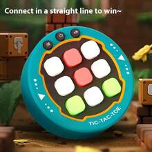 1 قطعة لعبة الحلقات والصليب اليدوية، مصنوعة من مادة ABS، 3 أوضاع للعب، لعبة منطقية استراتيجية، هدية عيد ميلاد للمراهقين، لعبة ذكاء محمولة صغيرة - متعدد الألوان - مشاهدة 6