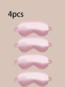 1 peça/2 peças/3 peças/4 peças/5 peças/10 peças/15 peças Máscara de Dormir Blackout, Tipo Cetim Refrescante e Confortável, Alivia o Cansaço, Cochilo, Sono, Suprimentos para Volta às Aulas - Rosa chiclete - Visão 15