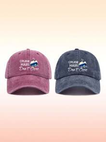 1pc Unisex Fashion Retro Anchor Print Vacation Baseball Cap - Adjustable Dad Hat & Baseball Cap - Unisex Casual Hat, Suitable For Outdoor Sports, Travel, And Running (Multiple Colors Available)