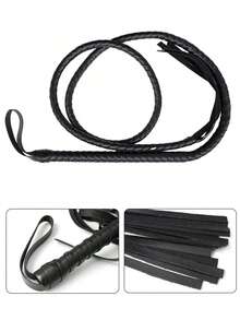 1根重型西部牛仔牛鞭，配有符合人体工程学的手柄和鞭环 - 长鞭杆设计，适用于盛装舞步、障碍赛和西部骑乘 - 耐用且用途广泛的训练鞭，带有逼真的鞭响声