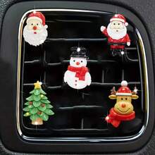 2/3pcs Christmas Santa Claus, Reindeer, Snowman, Christmas Tree Car Fragrance Clip Vent Decor, Christmas Car Interior Fragrance Decoration, Holiday Gift - one-size - View 5