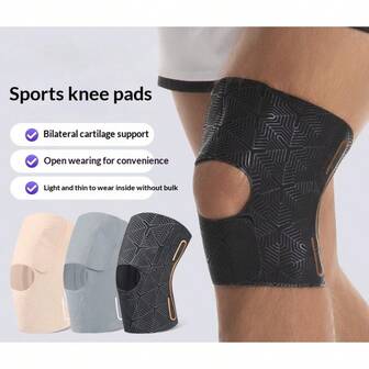 1pc Adjustable Thin Sports Knee Brace, Meniscus Knee Support Strap, Running Hiking Knee Sleeve