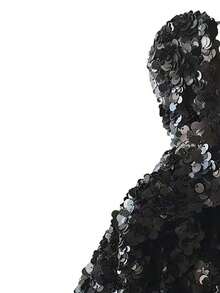 Fashionable Bling Sequin Wristlet Bag, Versatile Retro Style Handbag - Black - View 2