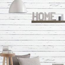 1 Roll Wood Grain Self-Adhesive Wallpaper, White Wood Grain Vinyl Waterproof Removable Wallpaper For Bedroom, Dorm, Kitchen Cabinet And Countertop Renovation, Easy DIY Installation, 17.7" X 393.7"/196.8"/118.1"/39.3" - White - View 2
