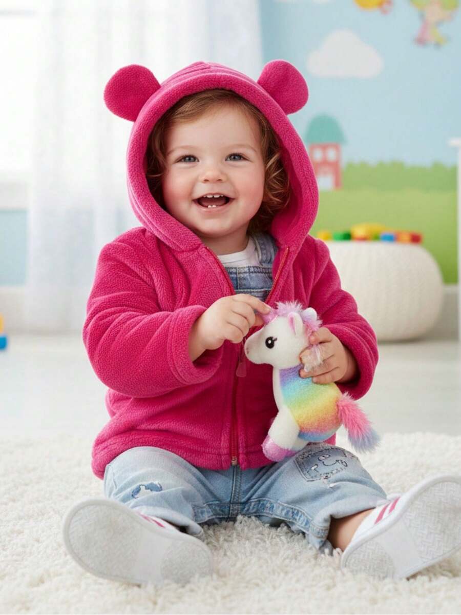Baby Boys Coats - Hot Pink - View 1