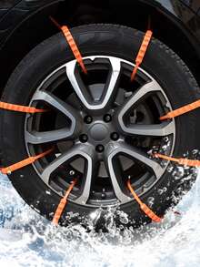 20 piezas Cadenas para neumáticos de coche, correas antideslizantes para nieve de invierno, cadenas para neumáticos de nieve para automóviles, accesorios de emergencia